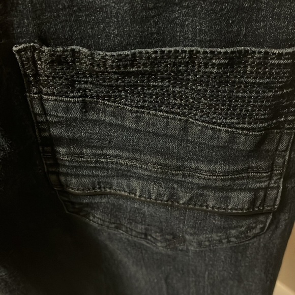 Men’s fried denim 36x30 black denim jeans slim style - Picture 7 of 9